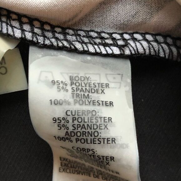 Calvin Klein Short Sleeve Blouse black/tan/white Large New with tag - Picture 4 of 9